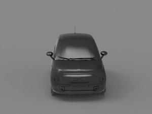 Car Fiat 500 READY TO PRINT MODEL 3D-Druckmodell