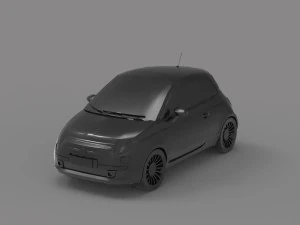 Car Fiat 500 READY TO PRINT MODEL 3D Print Model