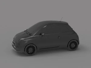 Car Fiat 500 READY TO PRINT MODEL 3D Print Model