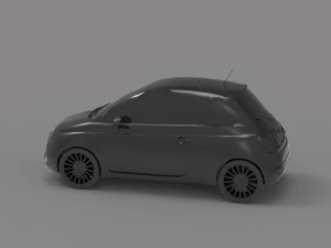 Car Fiat 500 READY TO PRINT MODEL 3D Print Model
