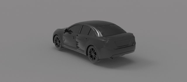 Chevrolet cruze car READY TO PRINT MODEL 3D Принт Модель .c4d .max .obj .3ds .fbx .stl .blend