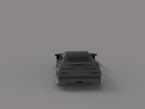 Ferrari F40 car READY TO PRINT MODEL 3D Print Model