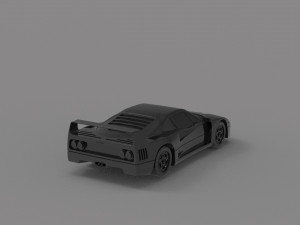 Ferrari F40 car READY TO PRINT MODEL 3D Принт Модель