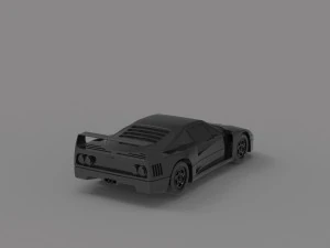 Ferrari F40 car READY TO PRINT MODEL 3D Print Model