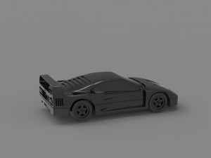 Ferrari F40 car READY TO PRINT MODEL 3D Принт Модель