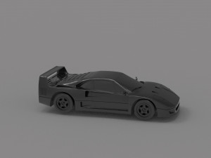 Ferrari F40 car READY TO PRINT MODEL 3D Принт Модель