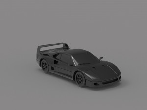 Ferrari F40 car READY TO PRINT MODEL 3D Принт Модель