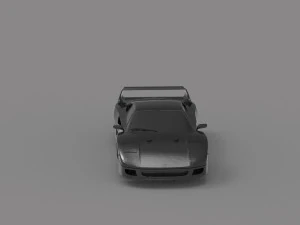 Ferrari F40 car READY TO PRINT MODEL 3D Print Model