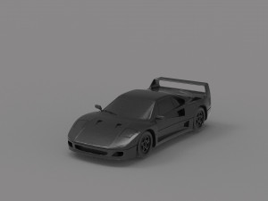 Ferrari F40 car READY TO PRINT MODEL 3D Принт Модель