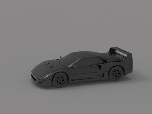 Ferrari F40 car READY TO PRINT MODEL 3D Принт Модель