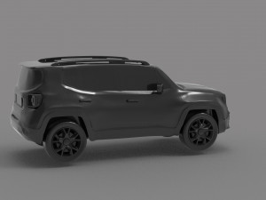 Jeep renegade READY TO PRINT MODEL 3D Baskı Modeli