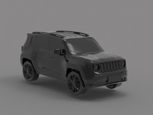 Jeep renegade READY TO PRINT MODEL 3D Baskı Modeli
