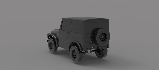 Suzuki LJ 80 truck READY TO PRINT MODEL Modelo de impresión 3D .c4d .max .obj .3ds .fbx .stl .blend 