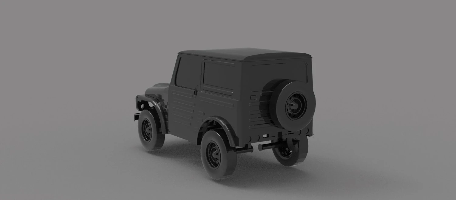 Suzuki LJ 80 truck READY TO PRINT MODEL 3D Print Model .c4d .max .obj .3ds .fbx .stl .blend 