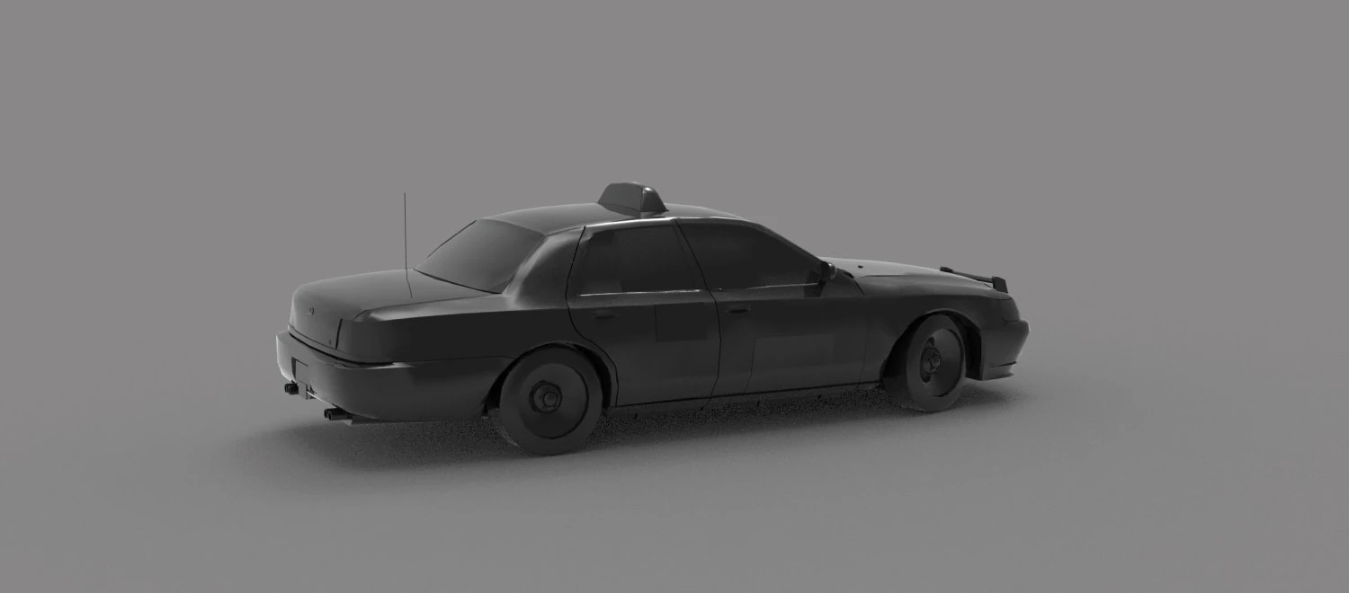 Taxi car READY TO PRINT MODEL 3D Print Model .c4d .max .obj .3ds .fbx .stl .blend 