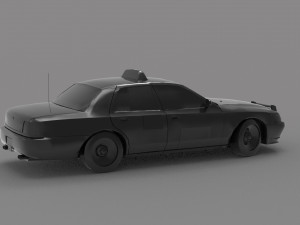 Taxi car READY TO PRINT MODEL 3D Print Model