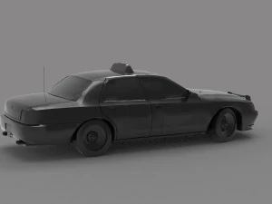 ГОТОВА ДО ДРУКУ МОДЕЛЬ автомобіля таксі 3D Принт Модель