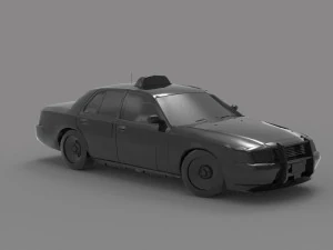 Taxi car READY TO PRINT MODEL 3D Print Model