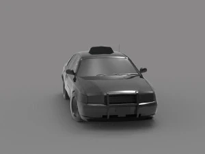 Taxi car READY TO PRINT MODEL 3D Print Model