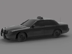 Taxi car READY TO PRINT MODEL 3D Print Model