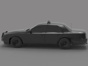 Taxi car READY TO PRINT MODEL 3D Print Model