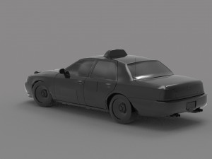 Taxi car READY TO PRINT MODEL 3D Принт Модель
