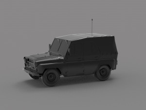 Uaz tent car READY TO PRINT MODEL 3D Print Model