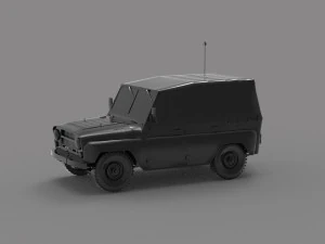 Автомобіль-тент Уаз ГОТОВА ДО ДРУКУ МОДЕЛЬ 3D Принт Модель