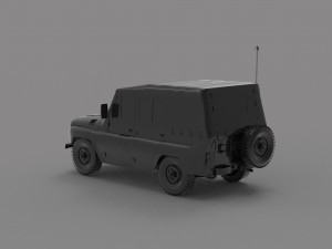 Uaz tent car READY TO PRINT MODEL 3D-Druckmodell