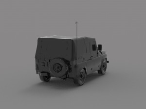 Uaz tent car READY TO PRINT MODEL 3D-Druckmodell