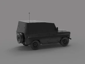 Uaz tent car READY TO PRINT MODEL 3D Print Model