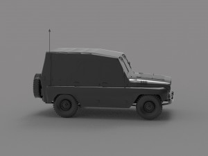 Uaz tent car READY TO PRINT MODEL 3D-Druckmodell