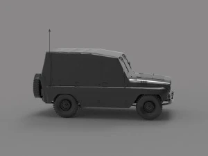 Uaz tent car READY TO PRINT MODEL 3D Print Model