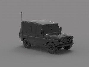 Uaz tent car READY TO PRINT MODEL 3D-Druckmodell