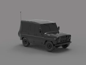Uaz tent car READY TO PRINT MODEL 3D Print Model