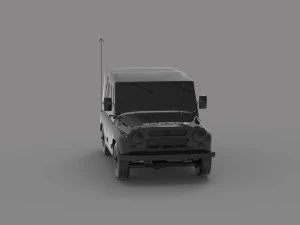 Uaz tent car READY TO PRINT MODEL 3D Print Model
