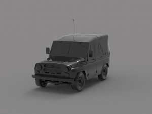 Uaz tent car READY TO PRINT MODEL 3D-Druckmodell