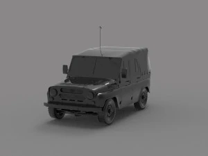 Uaz tent car READY TO PRINT MODEL 3D Print Model