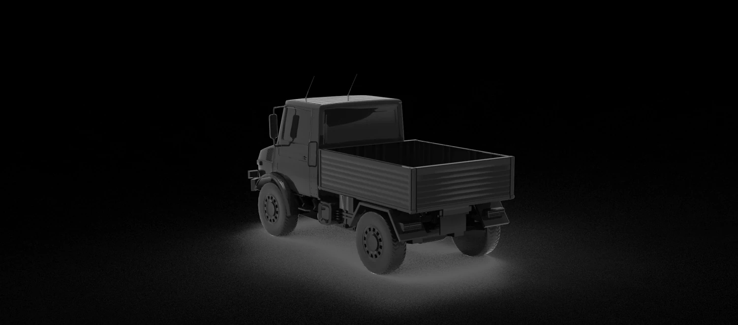 Unimog 1300l truck READY TO PRINT MODEL 3D Print Model .c4d .max .obj .3ds .fbx .stl .blend