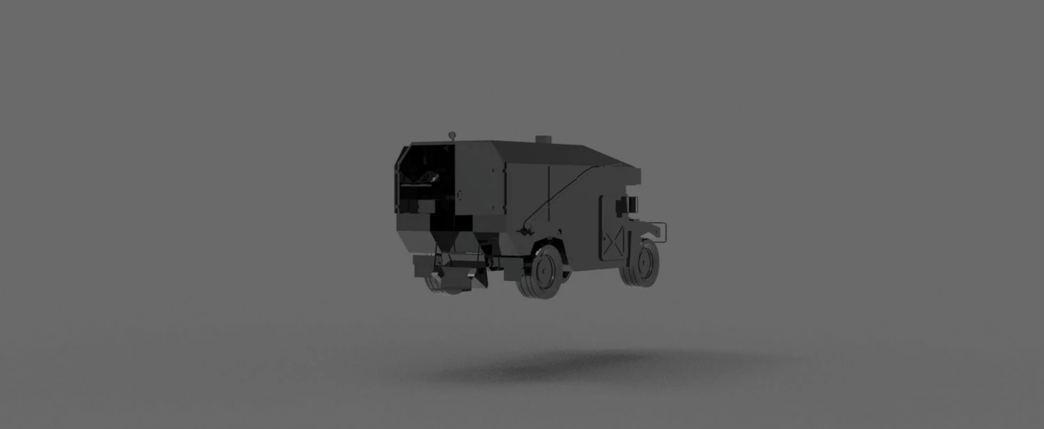 Car Ambulance Army READY TO PRINT MODEL 3D Print Model .c4d .max .obj .3ds .fbx .stl .blend 