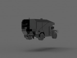 Car Ambulance Army READY TO PRINT MODEL Modello di stampa 3D