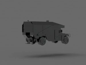 Car Ambulance Army READY TO PRINT MODEL 3D Print Model