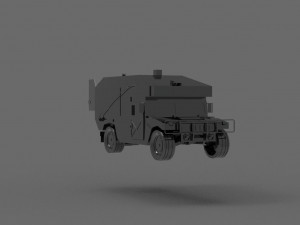 Car Ambulance Army READY TO PRINT MODEL 3D 打印模型