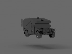 Car Ambulance Army READY TO PRINT MODEL 3D Print Model