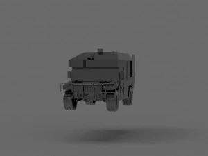 Car Ambulance Army READY TO PRINT MODEL 3D Print Model