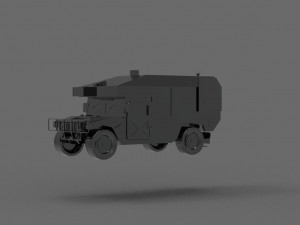 Car Ambulance Army READY TO PRINT MODEL 3D 打印模型