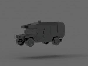 Car Ambulance Army READY TO PRINT MODEL 3D Print Model