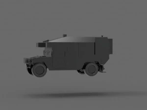 Car Ambulance Army READY TO PRINT MODEL 3D Print Model