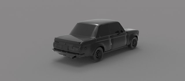 B-MW 2002 READY TO PRINT MODEL 3D Print Model .c4d .max .obj .3ds .fbx .stl .blend
