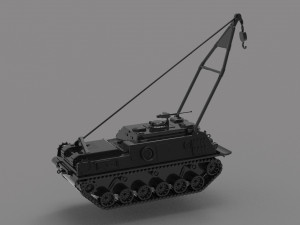M88 RECOVERY TANK READY TO PRINT MODEL 3Dプリントモデル